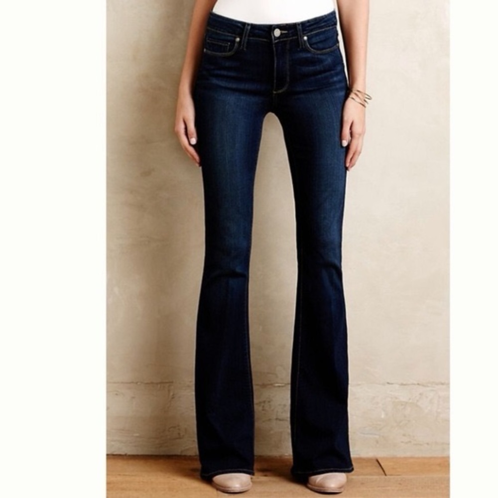 Anthropologie PAIGE Dark Denim Jeans Size 25